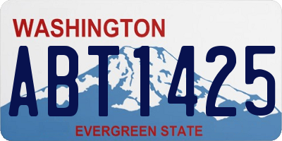WA license plate ABT1425