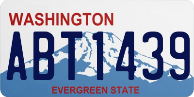 WA license plate ABT1439
