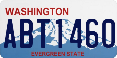 WA license plate ABT1460