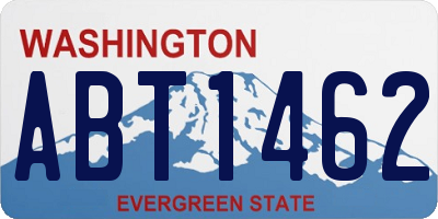 WA license plate ABT1462