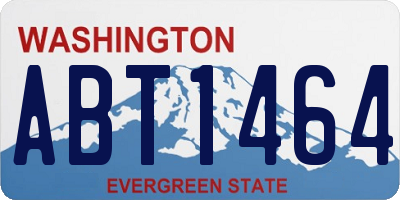 WA license plate ABT1464