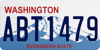 WA license plate ABT1479