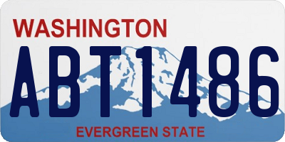 WA license plate ABT1486