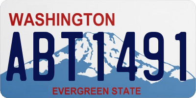 WA license plate ABT1491