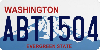 WA license plate ABT1504
