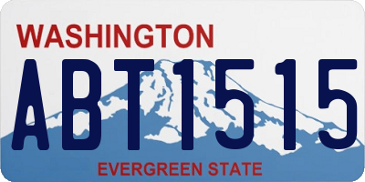 WA license plate ABT1515