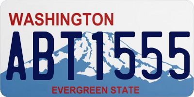 WA license plate ABT1555