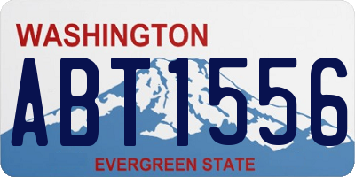 WA license plate ABT1556