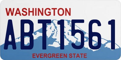 WA license plate ABT1561