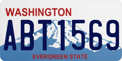 WA license plate ABT1569