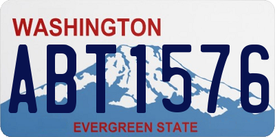 WA license plate ABT1576