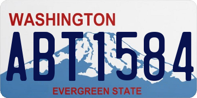 WA license plate ABT1584