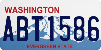 WA license plate ABT1586