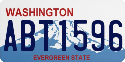 WA license plate ABT1596