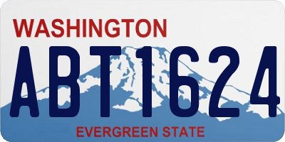 WA license plate ABT1624