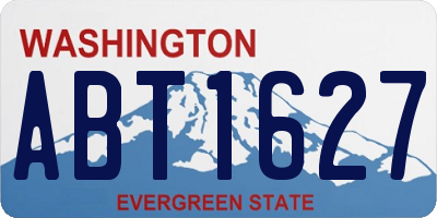 WA license plate ABT1627