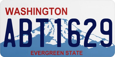 WA license plate ABT1629
