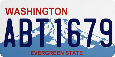 WA license plate ABT1679