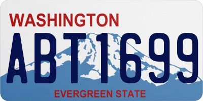 WA license plate ABT1699
