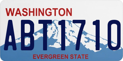 WA license plate ABT1710