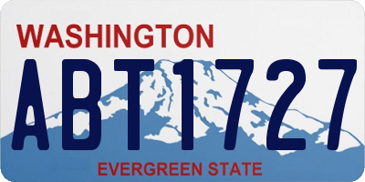 WA license plate ABT1727