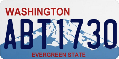 WA license plate ABT1730