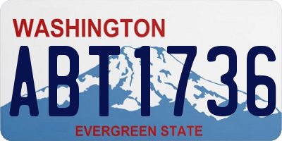 WA license plate ABT1736