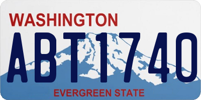 WA license plate ABT1740