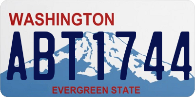 WA license plate ABT1744