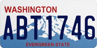 WA license plate ABT1746