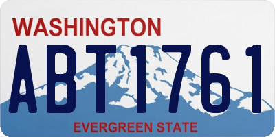 WA license plate ABT1761