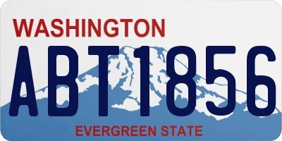 WA license plate ABT1856