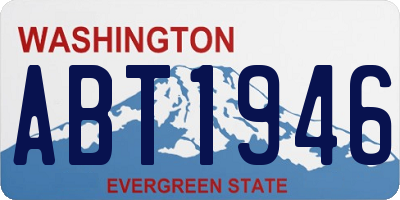 WA license plate ABT1946