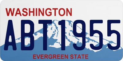 WA license plate ABT1955