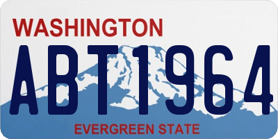 WA license plate ABT1964