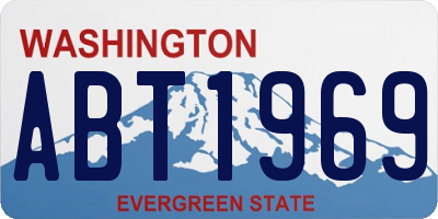 WA license plate ABT1969