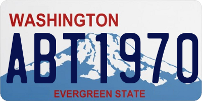 WA license plate ABT1970