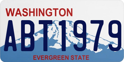 WA license plate ABT1979