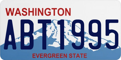 WA license plate ABT1995