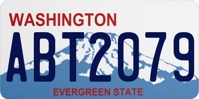 WA license plate ABT2079