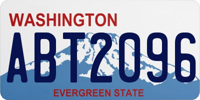 WA license plate ABT2096