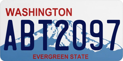 WA license plate ABT2097