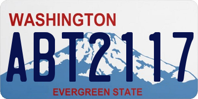 WA license plate ABT2117