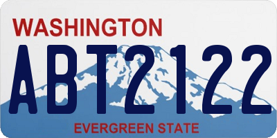 WA license plate ABT2122