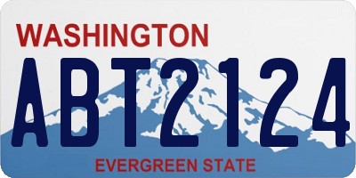WA license plate ABT2124