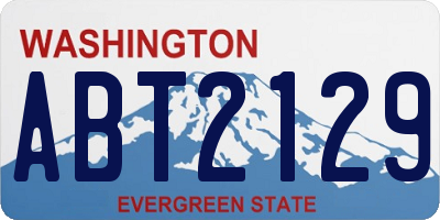 WA license plate ABT2129