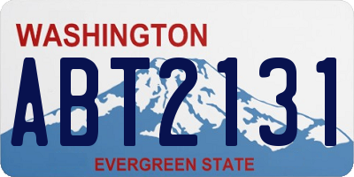 WA license plate ABT2131