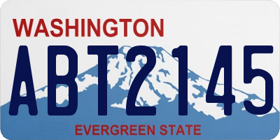 WA license plate ABT2145