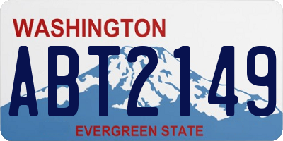 WA license plate ABT2149