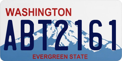 WA license plate ABT2161